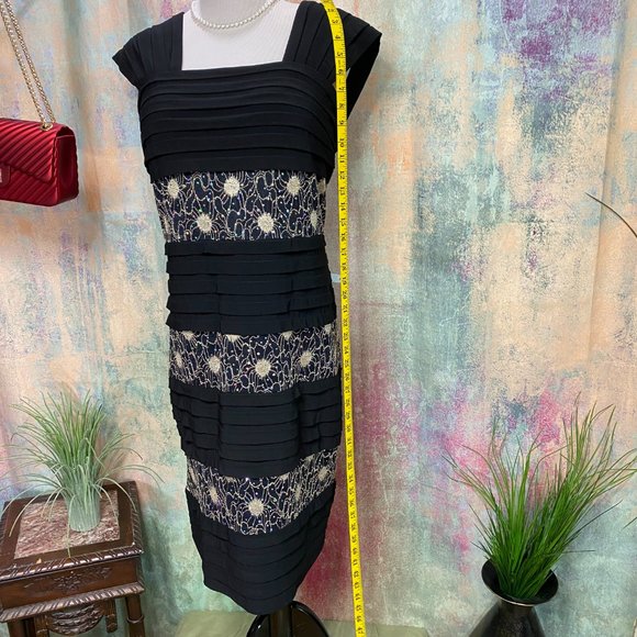 📌R & M Richards The Little Black Dress w/ Lace - Picture 6 of 15